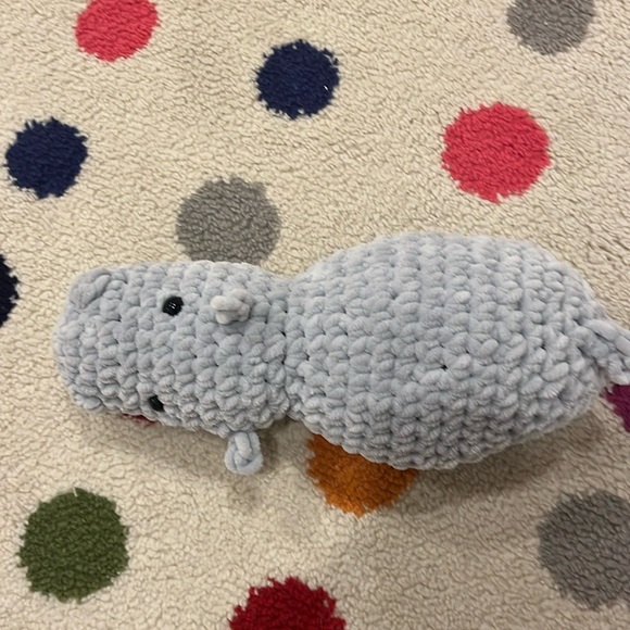 Bubbles the crochet hippo - Picture 4 of 7